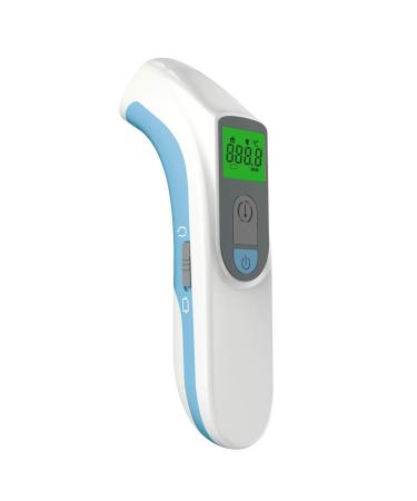Baby Medical Digital Forehead Thermometer, No Touch Thermometer for Adults and Kids, High-Precision Infrared Probe, 1 Second Fast and Accurate Reading, with Fever Alarm and Memory Function Blue