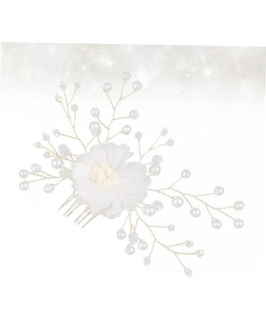 FRCOLOR Pearl Hair Clips Hair Clips with Rhinestone Pearl Headpiece Wedding Headpiece for the Bride Wedding Headpiece Bridal Comb Bridal Hair Comb Headpiece Hair Pin Accessories - Buy Online on GoSupps.com