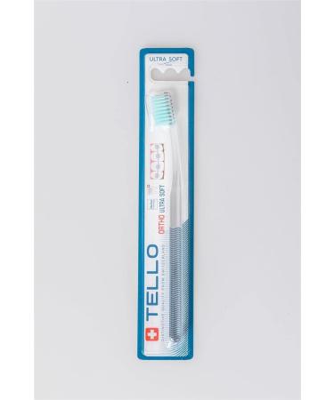 3x Tello Brush Ultra Soft 4920 Ortho Manual Toothbrush - Super Soft Nollex Bristles for Adults | International Shipping Available - Buy Online on GoSupps.com