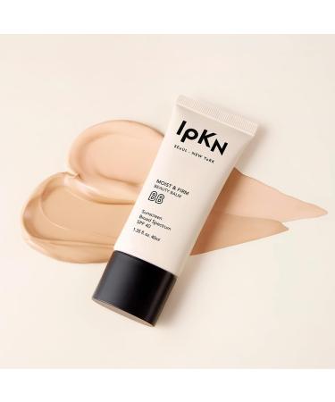IPKN Moist & Firm BB Cream - Ultra-Hydrating Daily BB Cream with or without SPF40 - Lightweight Non-Greasy Face Base with Antioxidants for Smooth Radiant Skin Light/Medium SPF40 1.35 Fl Oz (Pack of 1) - Buy Online on GoSupps.com