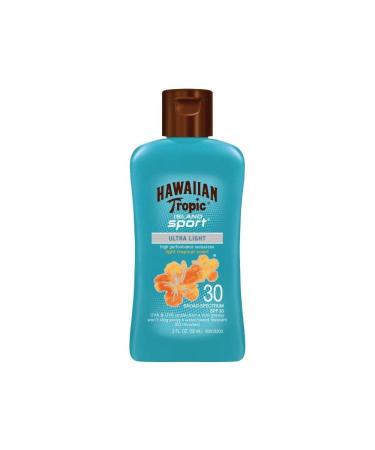 Hawaiian Tropic Island Sport SPF 30 Sunscreen Travel Size 2 oz (Pack of 6)