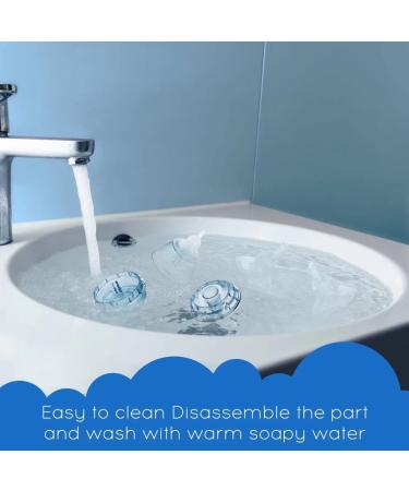 Electric Baby Nasal Aspirator - Rechargeable Snot Remover with 3 Suction Levels - Baby Mucus Cleaner with Music and Light Function White - Buy Online on GoSupps.com