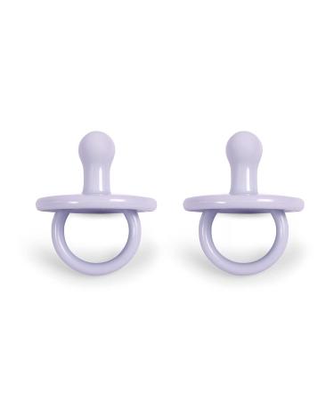 Filibabba Silicone Pacifier Set - 100% Silicone Baby Pacifiers in Fresh Violet | Danish Design | 2 Pieces with Pacifier Box - Buy Online on GoSupps.com