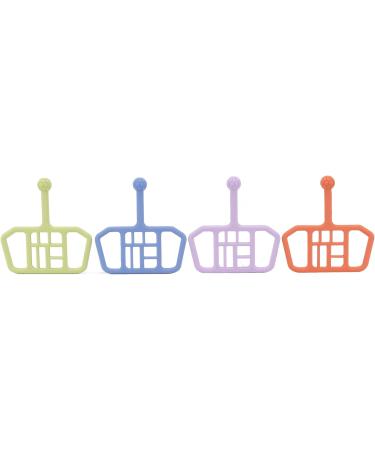 Alomejor Silicone Baby Bite Ring Toys - 4 Pack Infant Teething Relief & Soothing Rings - Buy Online on GoSupps.com