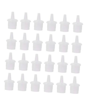 100pcs Eyelash Glue Inner Mouth Replacement Head White Plastic Universal 2x1.3cm
