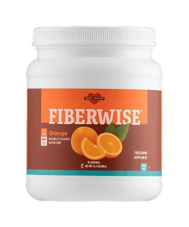Fiberwise Drink Orange Canister Supplement Gluten Free - 30 Servings | 8 Grams of Sugar