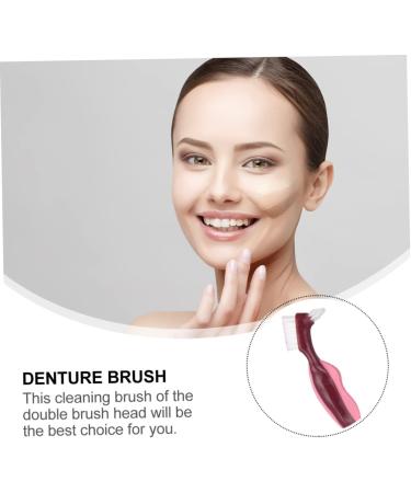 Gleavi 3ST Double-Headed False Toothbrush Tool | Dental Care & Prosthesis Cleaning Brush for Adhesive Dentures - Buy Online on GoSupps.com