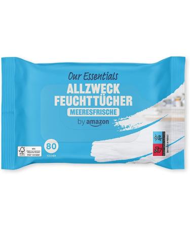 Buy Amazon All-Purpose Wet Wipes - Sea Fresh 80 Count (Pack of 6) | International Shipping Available - Buy Online on GoSupps.com