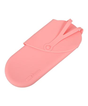Didiseaon Curling Iron Storage Bag Curling Iron Bag Hair Iron Pouch Hair Curler Pouch Travel Storage Bag Storage Bag for Travel Hair Iron Silicone Bag Hair Curling Iron Pouch Hair Dryer Bag 29.50X13.50X2.00CM Pink