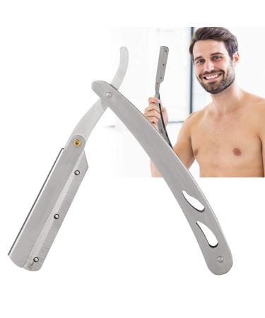 Navaja Barbero Men's Razor Traditional Haircut Non-Slip Stainless Steel Comfortable Effective Foldable Design (74)