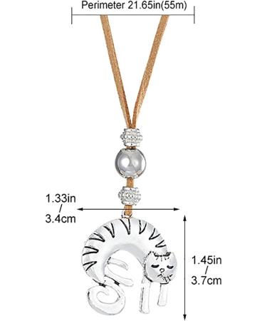 Oralgo's Unique Ethnic Cat Pendant Necklace | Fashionable Jewelry for Men & Women - Shop Now! - Buy Online on GoSupps.com