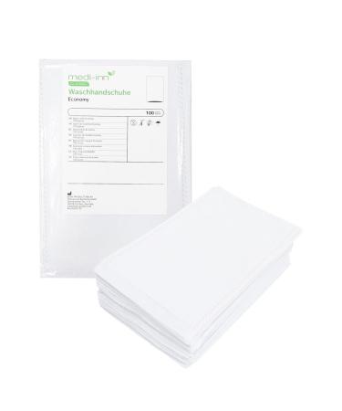 Medi-Inn Disposable Wash Gloves Economy 15 x 22 cm pack of 100 (1 x 100 pieces)