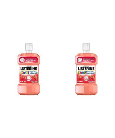 LISTERINE SMART RINSE 500ML (Pack of 2) Berry 500 ml (Confezione da 1) (Pack of 2)