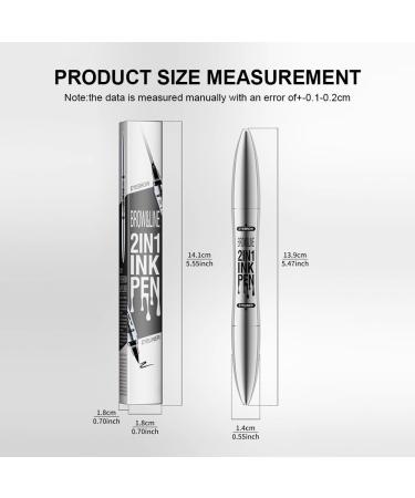 KBRPEY 3D Microblading Magic Eyebrow Pencil 2 in 1 Dual Ended Eyebrow Pencil with Fork Tip Long Lasting Waterproof Effortlessly Creates Natural Looking Brows - Buy Online on GoSupps.com