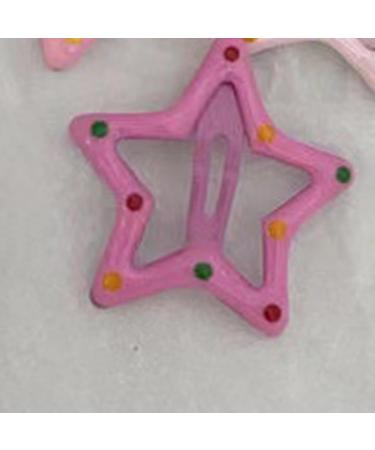 hgnxa 5 pairs Hair Clip Star Snap Clip For Girl Star Hair Clip For Kid Star Barrettes Bangs Clip Side Clip Star Hairpin Light pink - Buy Online on GoSupps.com