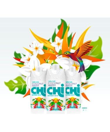 Chi 100% Pure Coconut Water (330ml x 12) - Buy Online on GoSupps.com
