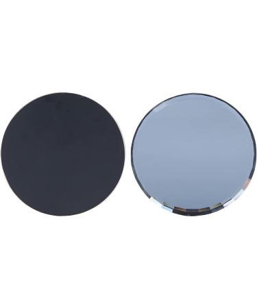 Luroze Nail Art Pallets & Mirrors - 7.1cm Color Mixing Glass Display Tools for Women & Girls | Black Makeup Plates & Photography Props - Buy Online on GoSupps.com
