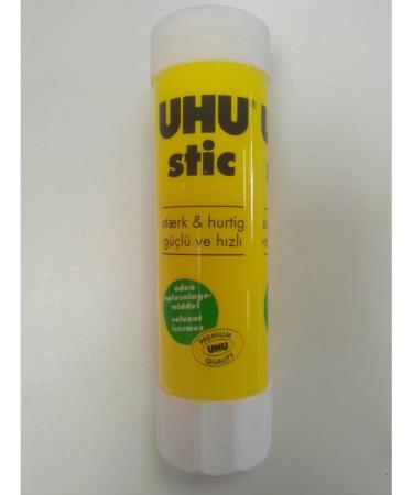 UHU Stic - 0.29 oz / 8.2g Clear Glue Stick - Pack of 3 Clear White - Buy Online on GoSupps.com