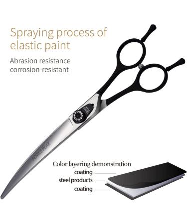 Fenice Peak 7.5 Professional Dog Grooming Scissors Set - Stainless Steel Shears for Pet Grooming Services - 4pcs Combo Set - Buy Online on GoSupps.com