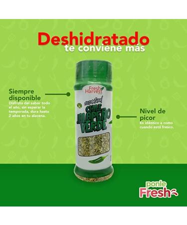 Fresh Harvest ground Jalape o/Jalapeno chilli 40g Chile Jalape o molido Medium spiciness - Buy Online on GoSupps.com