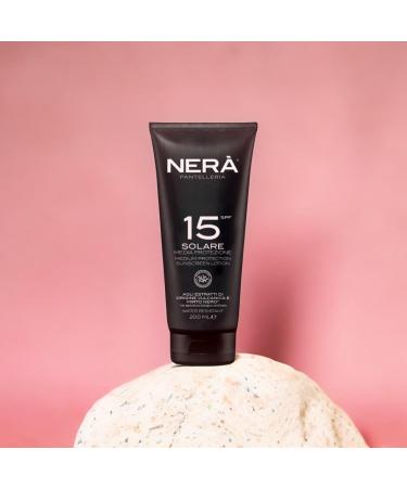 NERA Pantelleria SunShield SPF 15 Emollient Sun Protection Cream 200ml: Medium Protection Water-Resistant Nourishing Vitamin Enriched Anti-Aging. Complete UVA/UVB Defense Sunscreen - Buy Online on GoSupps.com