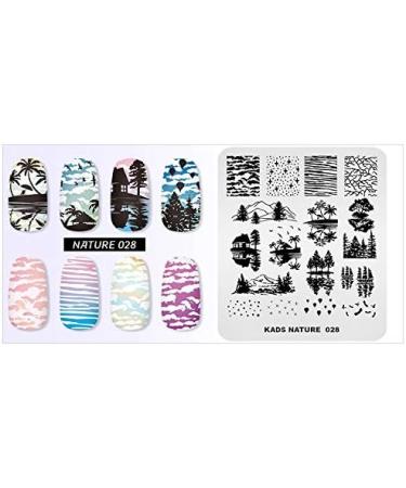 KADS Nail Stamping Plate - Coconut Tree Nature Image Design for DIY Nail Art (NA028) - Buy Online on GoSupps.com
