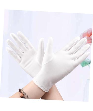 DOITOOL 9 Pairs Elastic Etiquette Gloves Protective Labor Gloves Warm Work Gloves Makeup Sponges Wedge Travel Safety Gloves Working Gloves for Women Formal Wear Tight Women's White Gloves - Buy Online on GoSupps.com