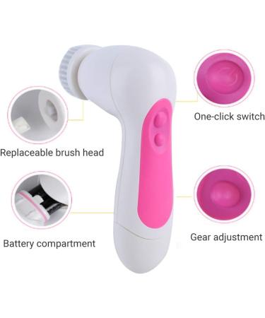5-in-1 Multifunctional Cleaning Brush | Electrical Facial Cleansing & Blackhead Remover Tool | Skin Beauty Pore Cleanser - Shop Now - Buy Online on GoSupps.com