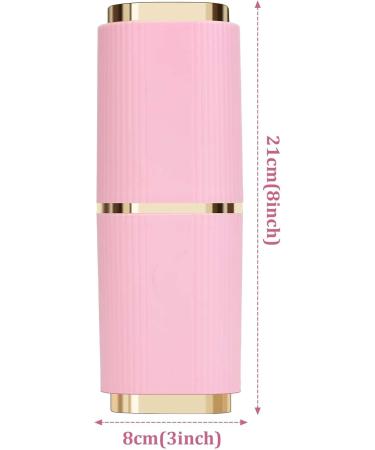 Travel Toothbrush Etui Box - 2-Piece Holder & Toothpaste Storage Portable Plastic Travel Cover in White & Pink - Buy Online on GoSupps.com