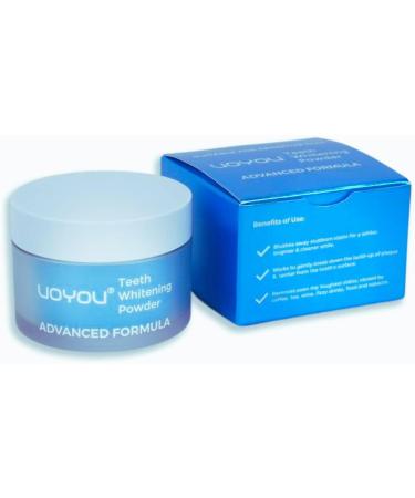 Teeth Whitening Powder for 6 Months Supply | Remove Tea, Coffee, Wine & Smoking Stains | Non-Sensitive Formula | Cool Mint - Buy Online on GoSupps.com