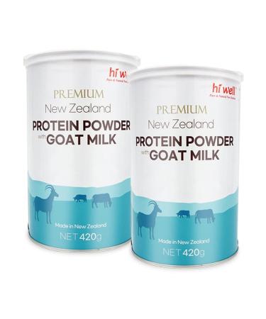 (Pack of 2) Hi Well Premium New Zealand Protein Powder with Goat Milk 420g