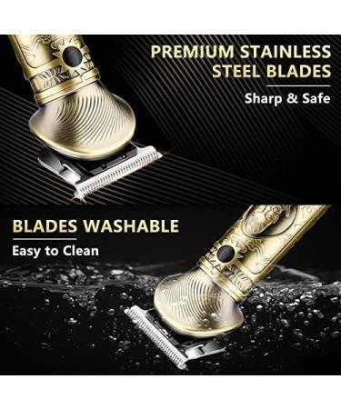 GSKY Professional Zero Gapped Hair Clipper Set - Cordless Men's Trimmers for Barbers - LCD Bronze - Buy Online on GoSupps.com