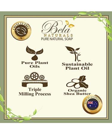 Bela Goats Milk Triple French Milled Soap Bars - 12 Pack, 3.3 oz. each | Moisturizing & Creamy Formula | Natural Ingredients - Buy Online on GoSupps.com