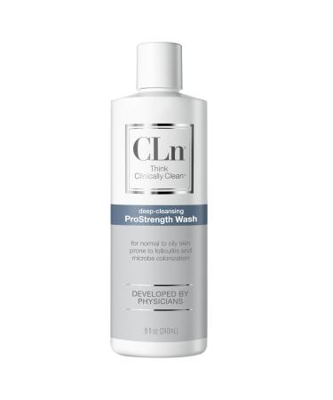 CLn ProStrength Wash - PH-Balanced and Formulated for Daily Use with Salicylic Acid to Cleanse and Exfoliate Normal to Oily Skin for Men and Women with Body Odor 8 fl oz. 8 Fl Oz (Pack of 1)