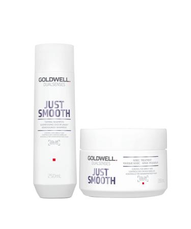 Goldwell Dualsenses Just Smooth Taming Shampoo 250ml e Maschera 200ml Duo anticrespo
