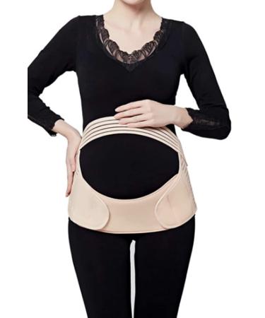 Jamila Maternity Belt Pregnancy Support Belt Lumbar Back Support Waist Band Belly Bump Brace Relieve Back Pelvic Hip Pain Labour and Recovery (Skin XL) skin XL