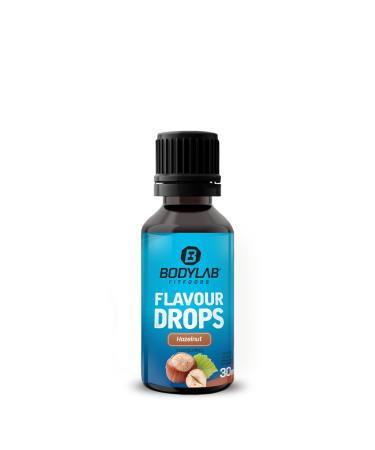 BODYLAB24 Flavor drops 30ml hazelnut calorie-free sugar-free and fat-free aroma drops flavdrops for sweetening foods coffee syrup taste without artificial dyes