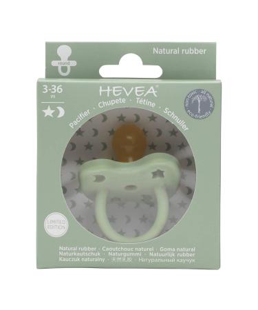 Hevea Colored Natural Rubber Pacifier - Eco-Friendly Non-Toxic BPA-Free Plant-Based for 3-36 Months (Nordic Sea Green) - Buy Online on GoSupps.com