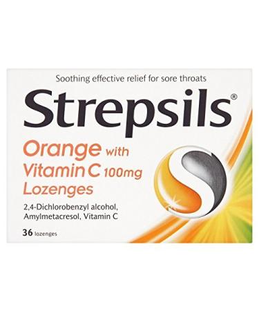 6 x Strepsils Orange with Vitamin C (36) by Strepsils