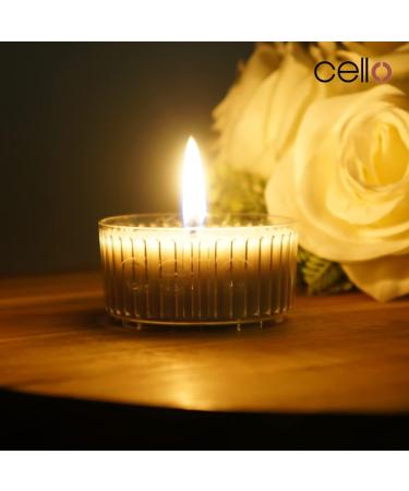 Cello Soft Linen Scent Cup x3 | Tealight Scented Candles for Tea Light Holders | High Fragrance Divine Scented Candle Melt Cups | Stunning Gifts for Women - Buy Online on GoSupps.com