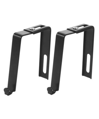 Alipis 2pcs Hook Storage Hangers Clothes Rack Hooks Door Hanger Hook for Hats Hook Door 8.00X3.70X1.30CM Black