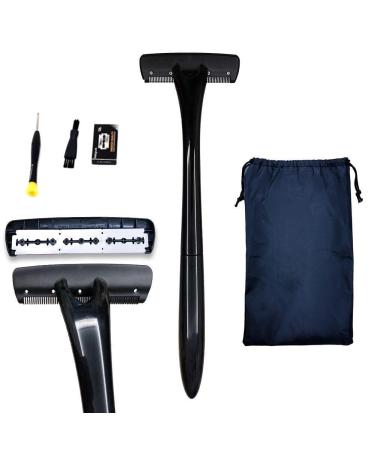 Body Back Shaver for Men - Long Handle Back Hair Removal & Body Shaver (Black) - Easy & Effective - Buy Online on GoSupps.com