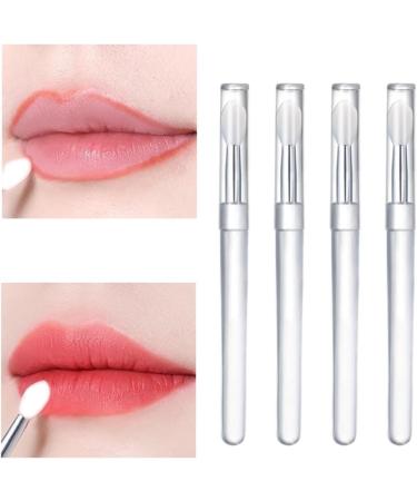 Silicone Lip Brushes - Portable Lipstick Applicator Wands & Mini Scrub Brush Set (4PCS) for Perfect Lip Gloss Application - Buy Online on GoSupps.com