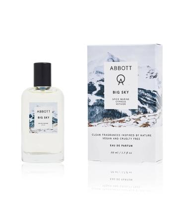 Abbott Big Sky Eau de Parfum - Clean Perfume for Men & Women Outdoorsy Notes of Spice Marine Cypress & Vetiver Long Lasting Vegan Paraben-Free Cruelty-Free 50ml Big Sky 1.7 Fl Oz (Pack of 1) - Buy Online on GoSupps.com