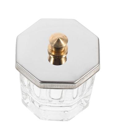 minkissy Nail Cup Mini Metal Cover Glass