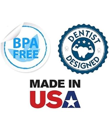 2 Pack USA-Made Mouth Guard for Grinding Teeth | Slim Anti-Grinding Night Guard - Whitening Dental Guard | Stops Bruxism, Teeth Clenching | BPA-Free - Buy Online on GoSupps.com