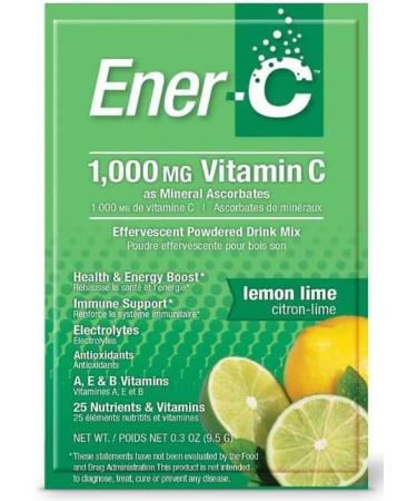 Conquitlam BC V36C2 EnerVitamin C Lemon Lime 2 x 30 PacketsSachets Pack of 2 - Buy Online on GoSupps.com