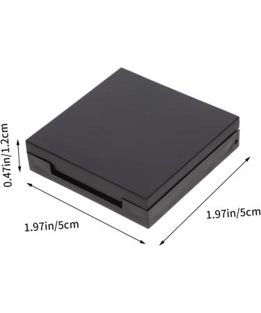 Balacoo 4pcs Blush Box Eyeshadow Box Makeup Blush Eyeshadow Organizer Eyeshadow Supplies Square Mirror 5x5cm Black - Buy Online on GoSupps.com