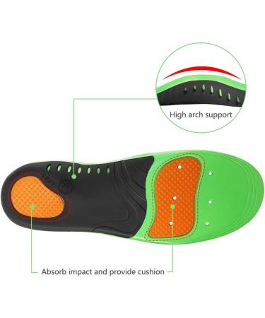High Arch Support Insoles for Men & Women - Orthotic Inserts for Plantar Fasciitis & Flat Feet - Fits Men's 10.5-12 & Women's 11.5-13 - Buy Online on GoSupps.com
