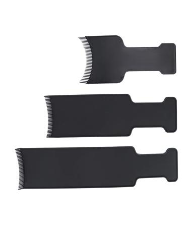 Anneome 3 pi ces Set de Peignes de Coloration Cheveux avec Dents Protection Brosse Teintante Professionnelle pour Salon et Usage Domestique et Facile Nettoyer Noir Grand Moyen Petit